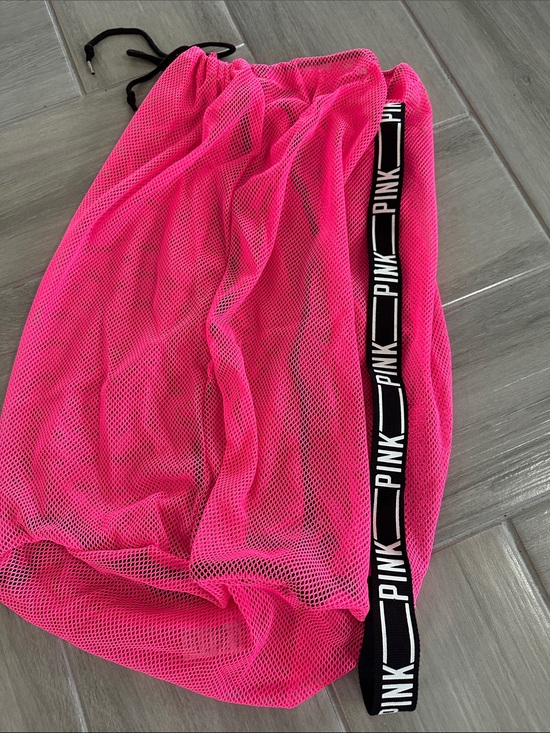 Victoria's Secret Other - NEW….Victoria's Secret PINK Hot Pink Mesh Laundry/Storage Bag